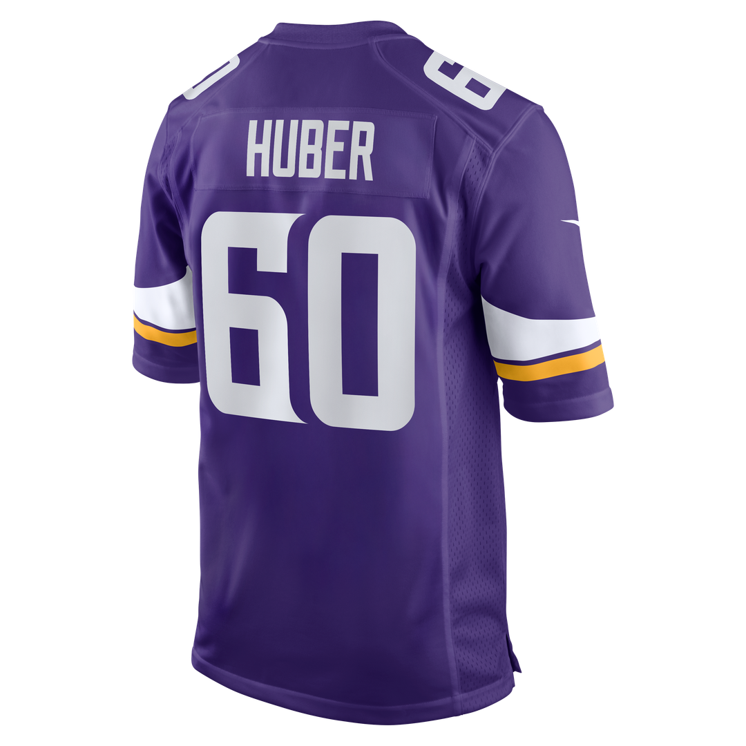 Joe Huber Minnesota Vikings Nike Team Game Jersey -  Purple