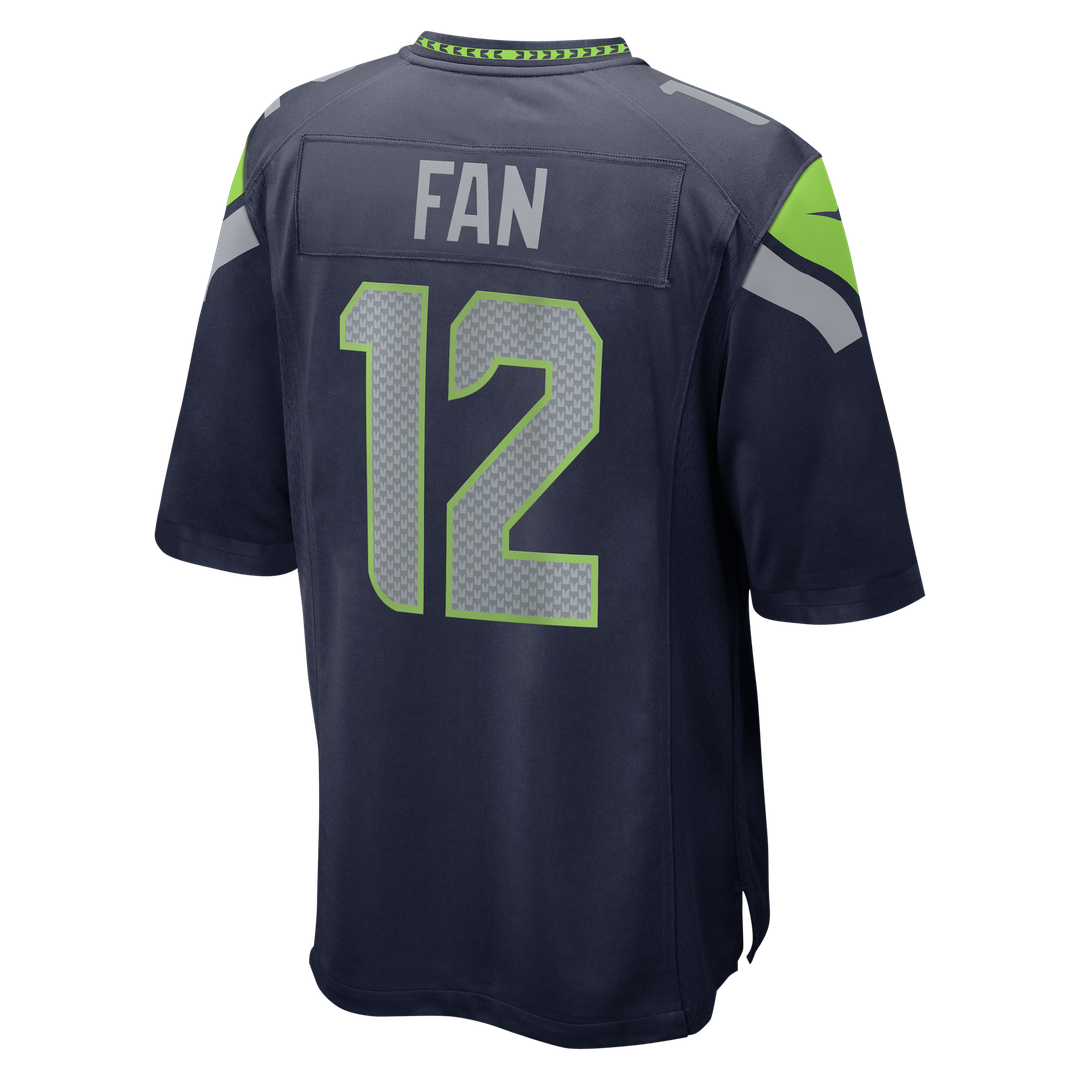 12s Seattle Seahawks Nike Team Game Jersey -  College Navy