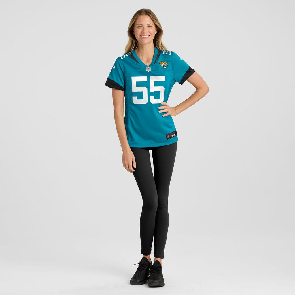 Chuma Edoga Jacksonville Jaguars Nike Women's Team Game Jersey -  Teal