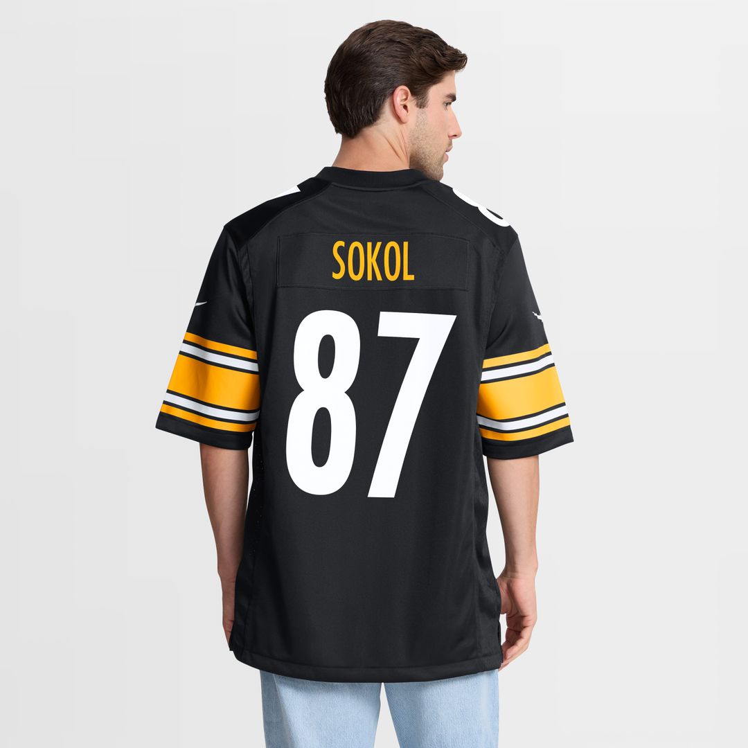 Matt Sokol Pittsburgh Steelers Nike Team Game Jersey -  Black