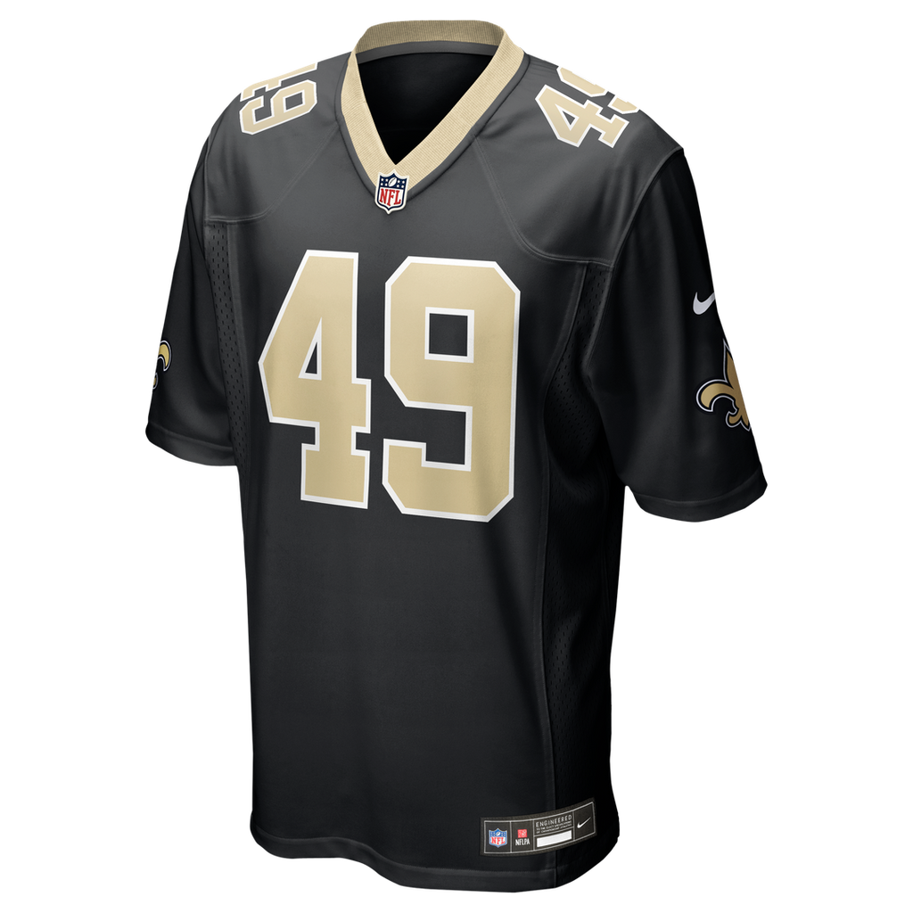 Zach Wood New Orleans Saints Nike Game Jersey - Black