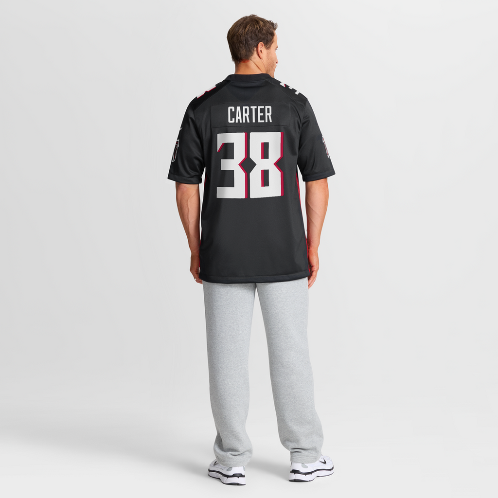 Nathan Carter Atlanta Falcons Nike Team Game Jersey -  Black