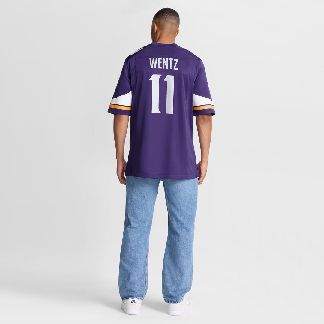Carson Wentz Minnesota Vikings Nike Team Game Jersey -  Purple