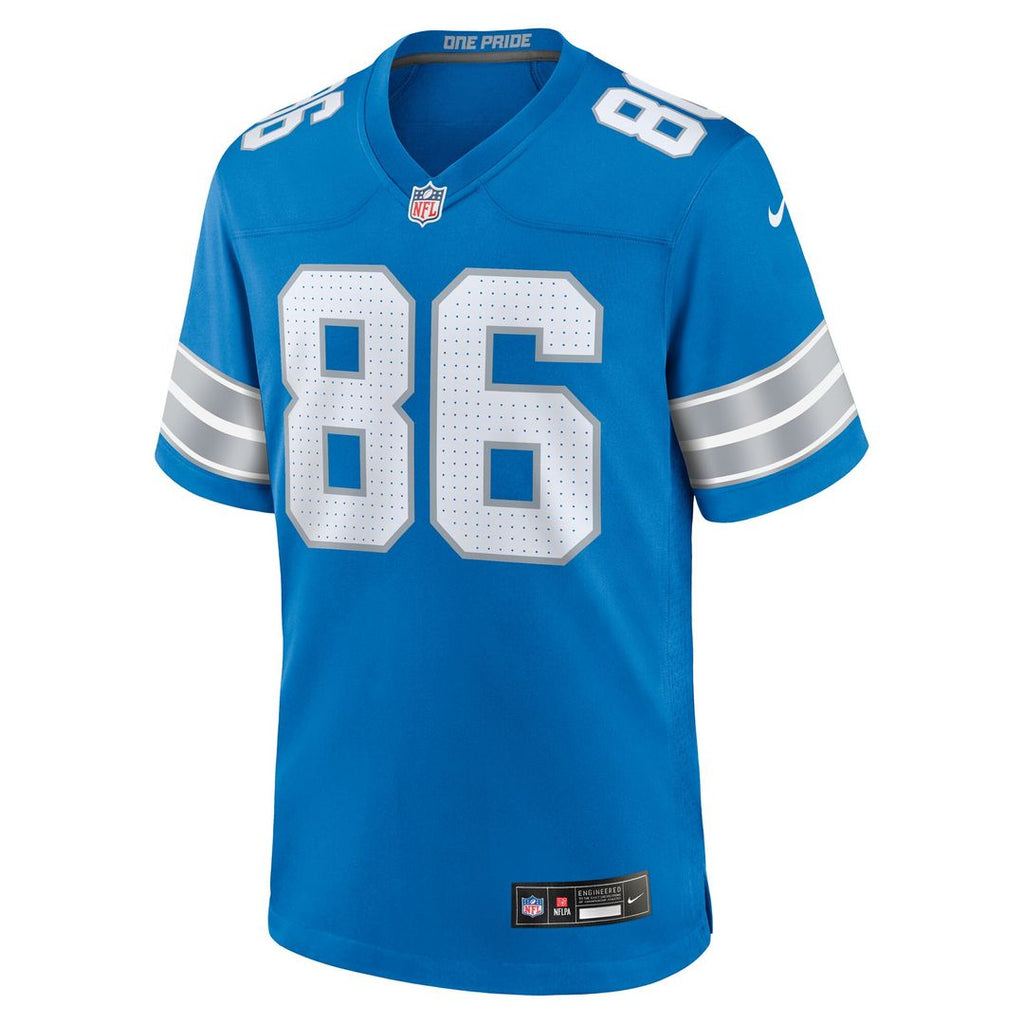 Anthony Firkser Detroit Lions Nike Team Game Jersey -  Blue
