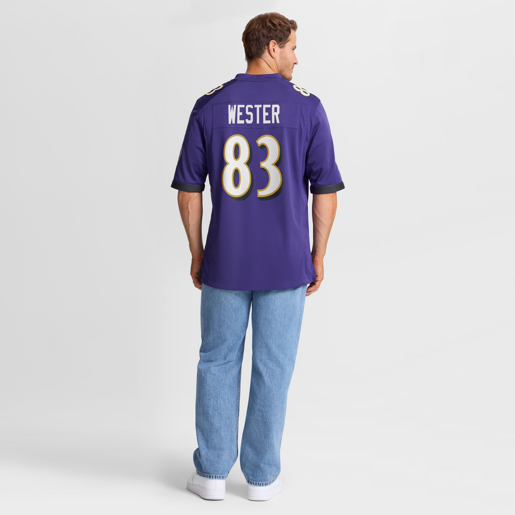 LaJohntay Wester Baltimore Ravens Nike Team Game Jersey -  Purple