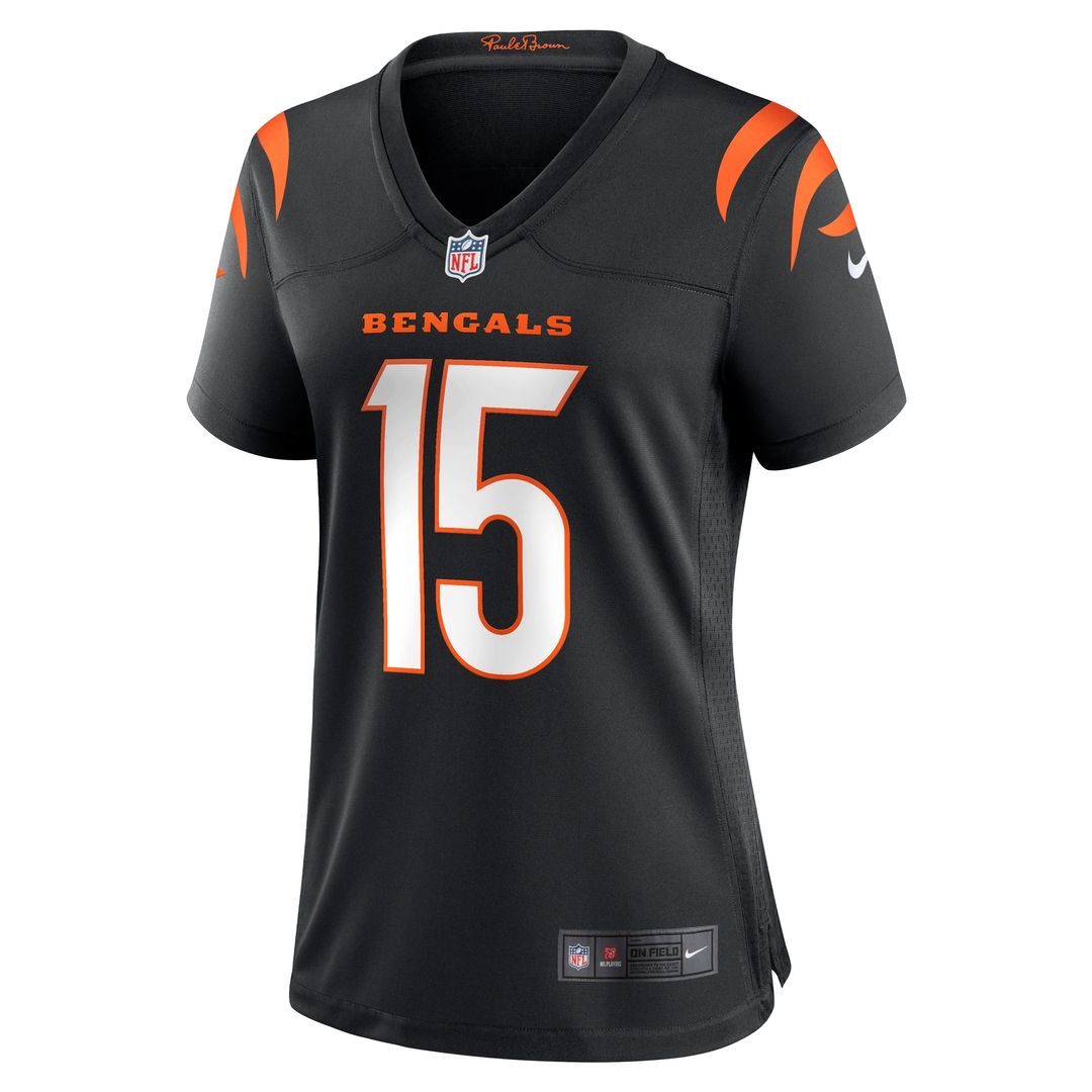Charlie Jones Cincinnati Bengals Nike Women's Team Game Jersey -  Black