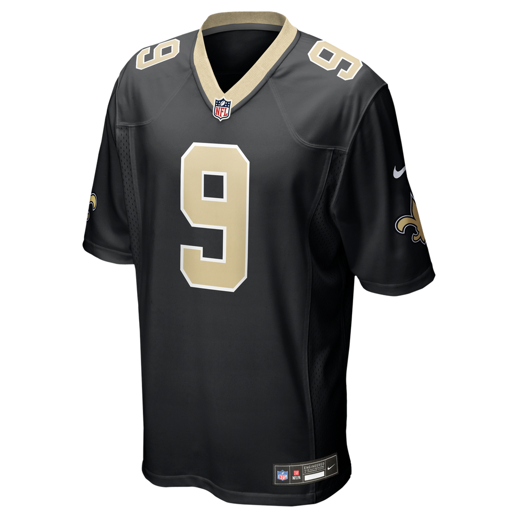 Drew Brees New Orleans Saints Nike Team Game Jersey -  Black