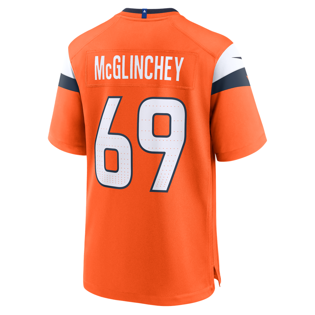 Mike McGlinchey Denver Broncos Nike Team Game Jersey -  Orange