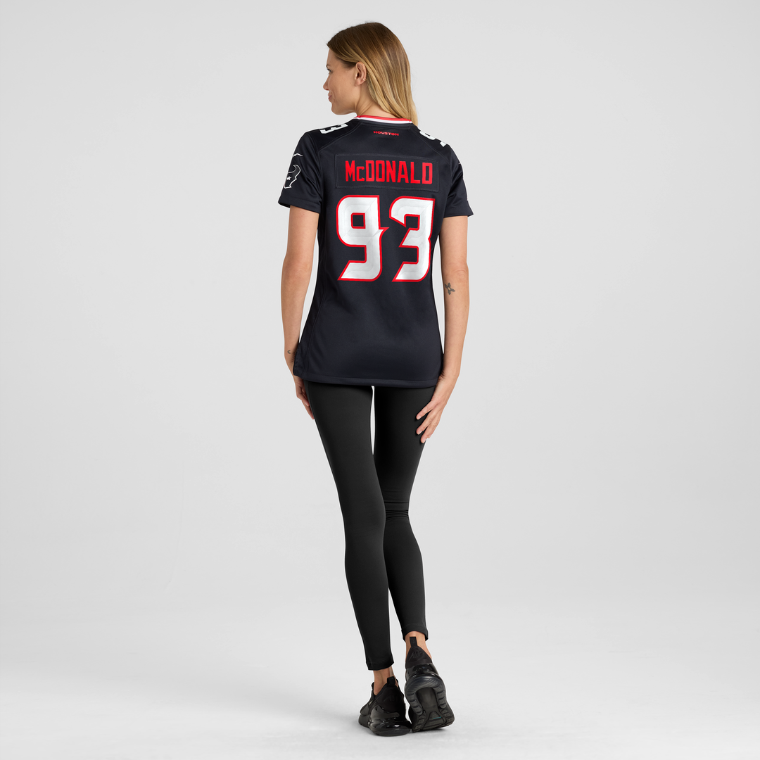 Kayden McDonald Houston Texans Nike Women's Team Game Jersey -  Navy