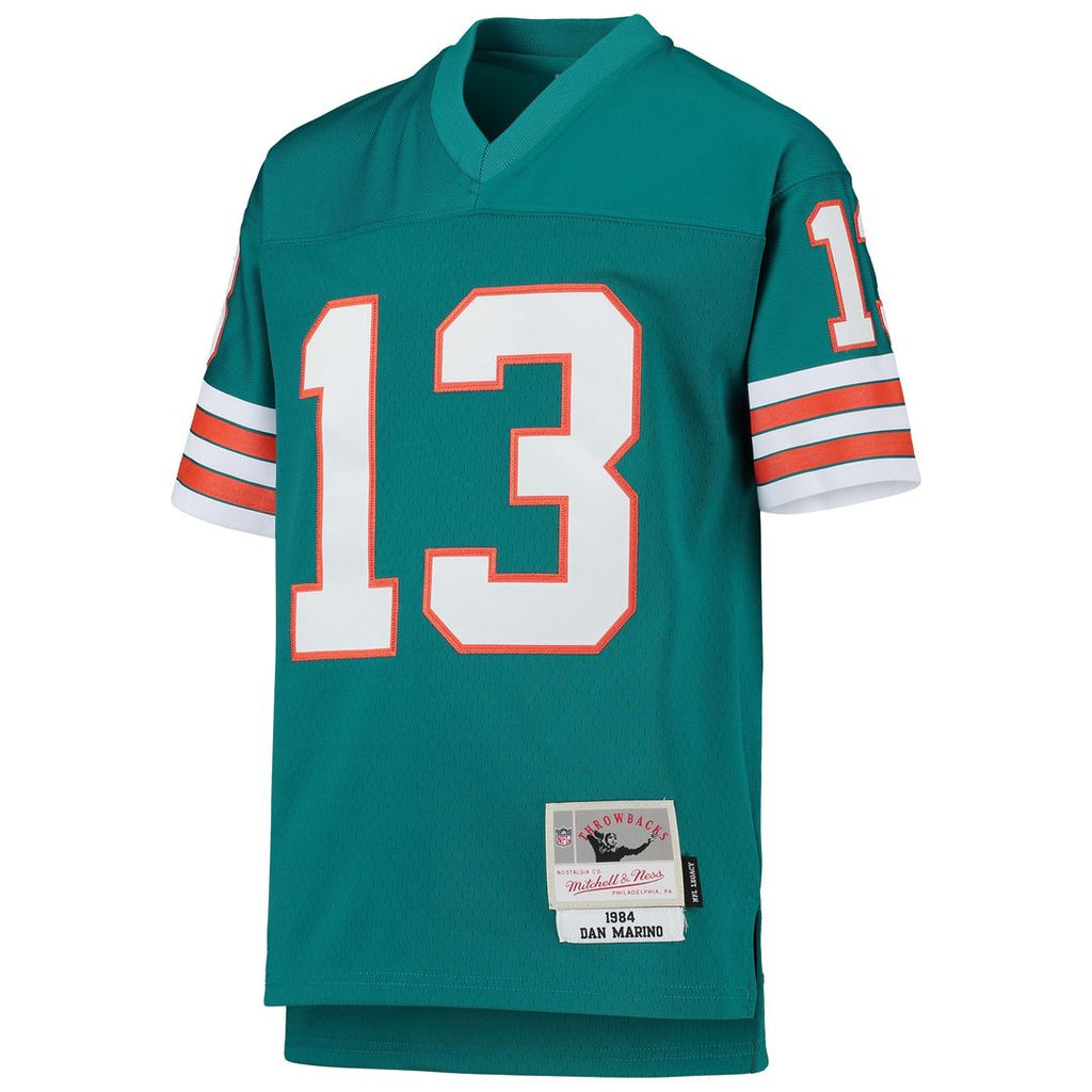Dan Marino Miami Dolphins Mitchell & Ness Youth 1984 Legacy Retired Player Jersey - Aqua