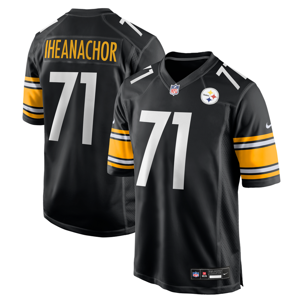 Max Iheanachor Pittsburgh Steelers Nike 2026 NFL Draft First Round Pick No. 21 Team Game Jersey - Black