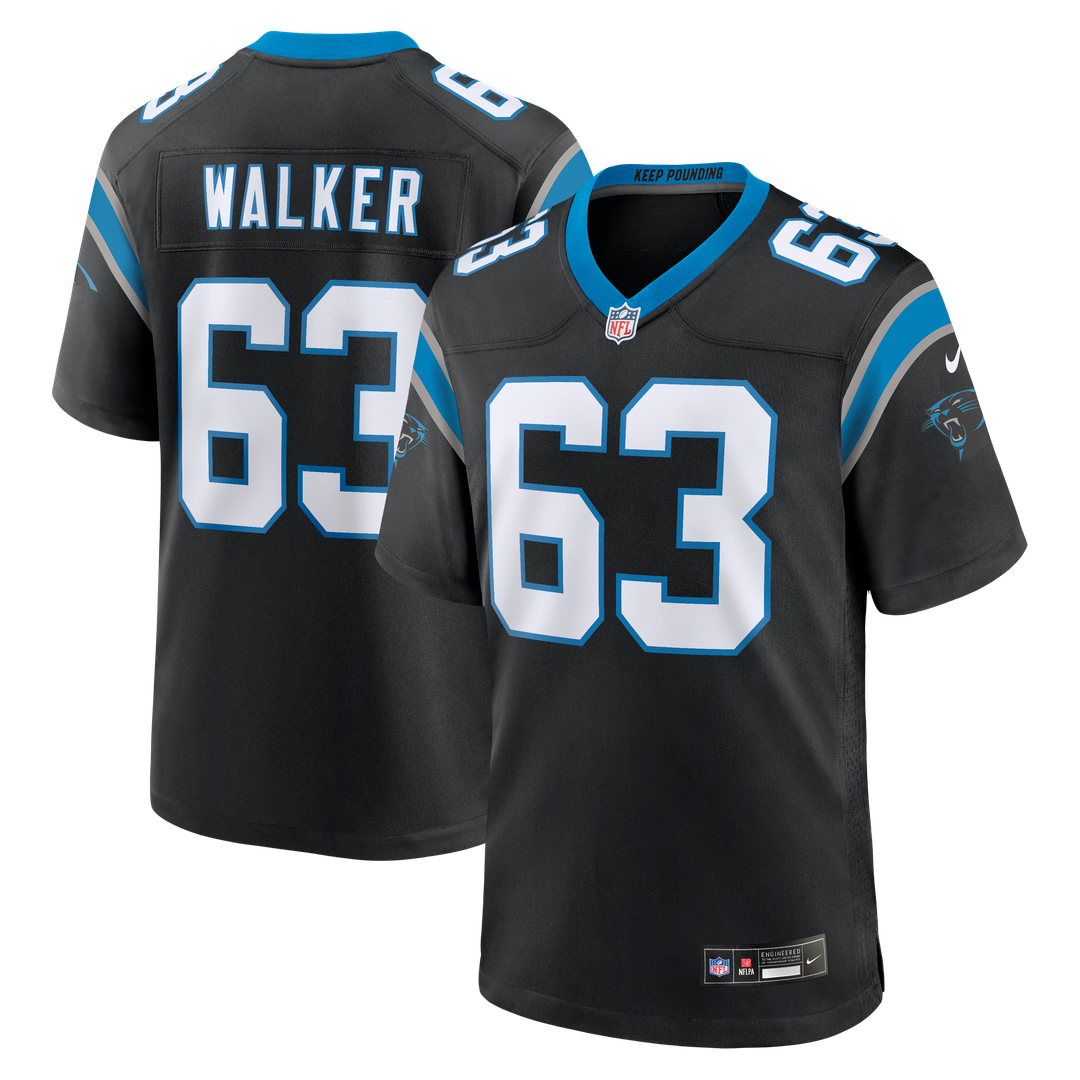 Rasheed Walker Carolina Panthers Nike Team Game Jersey -  Black