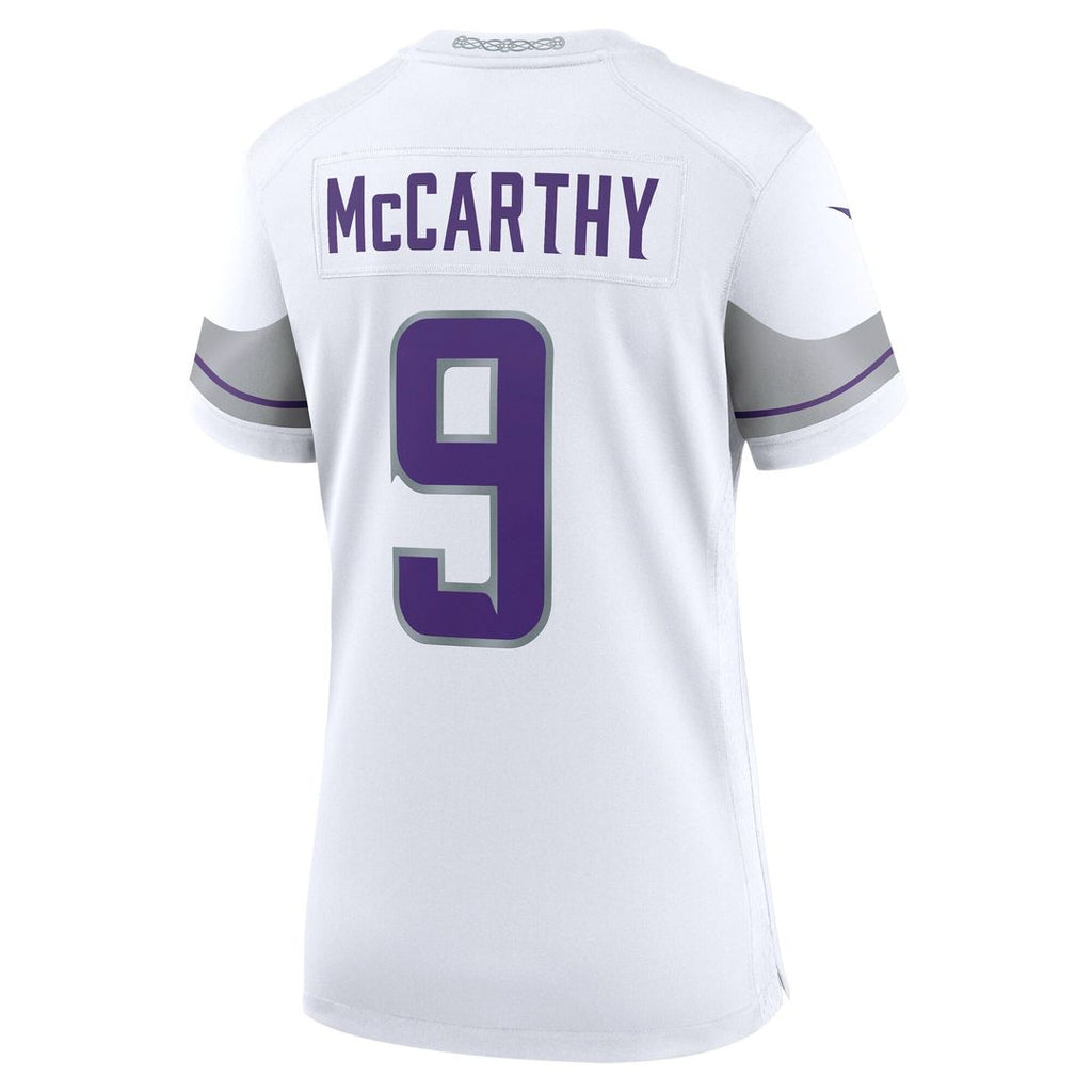 J.J. McCarthy Minnesota Vikings Nike Women's  Player Game Jersey - Purple