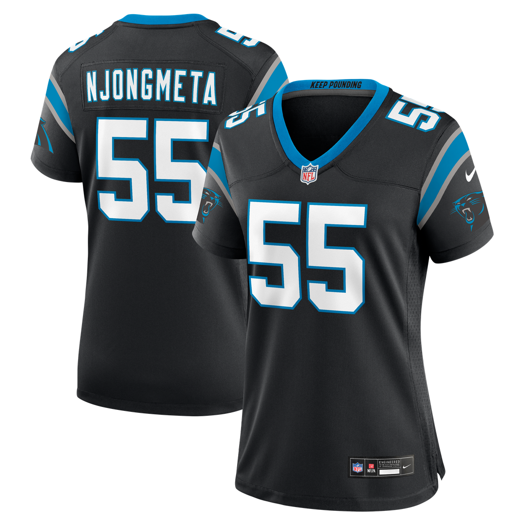 Maema Njongmeta Carolina Panthers Nike Women's Team Game Jersey -  Black