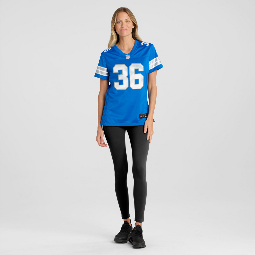 Chuck Clark Detroit Lions Nike Women's Team Game Jersey -  Blue