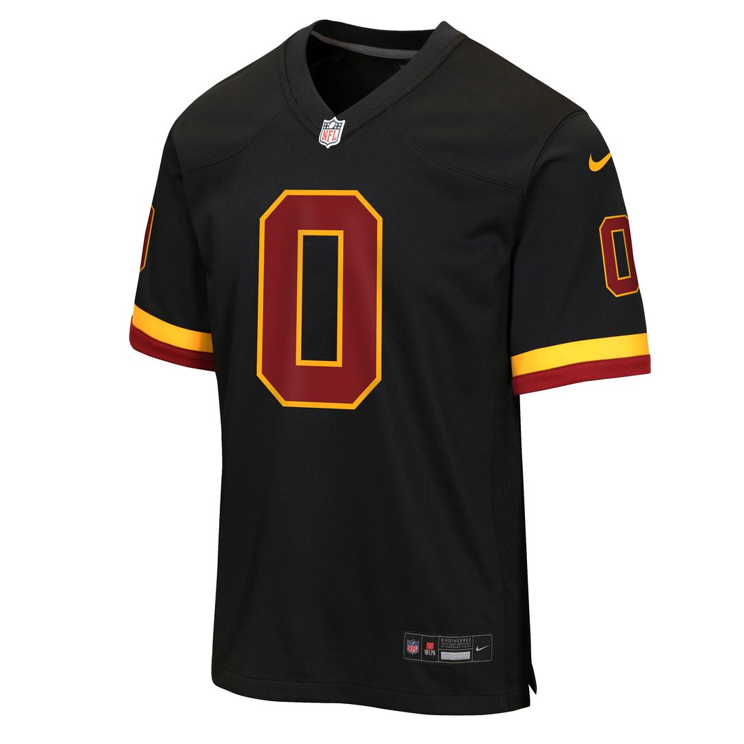 Mike Sainristil Washington Commanders Nike Youth Hail Raiser Alternate Game Jersey - Black