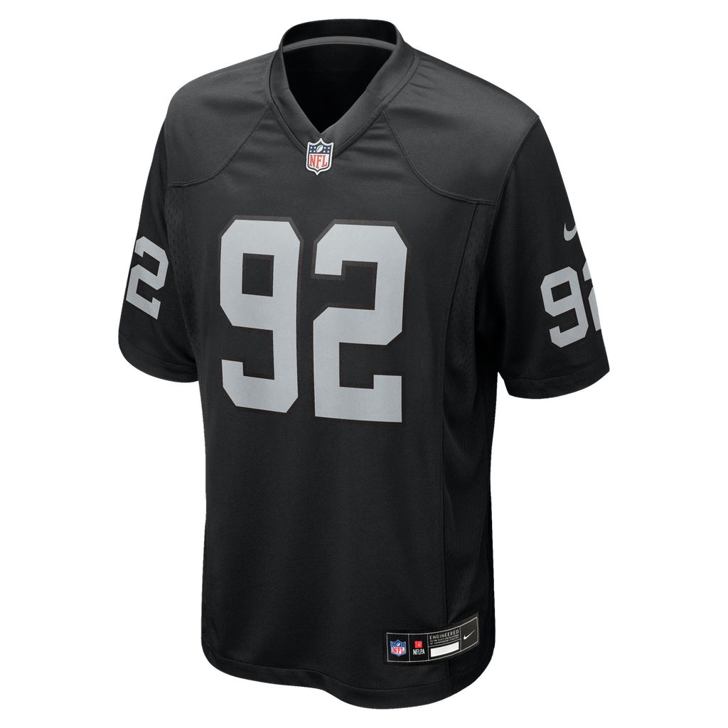 JJ Pegues Las Vegas Raiders Nike Team Game Jersey -  Black