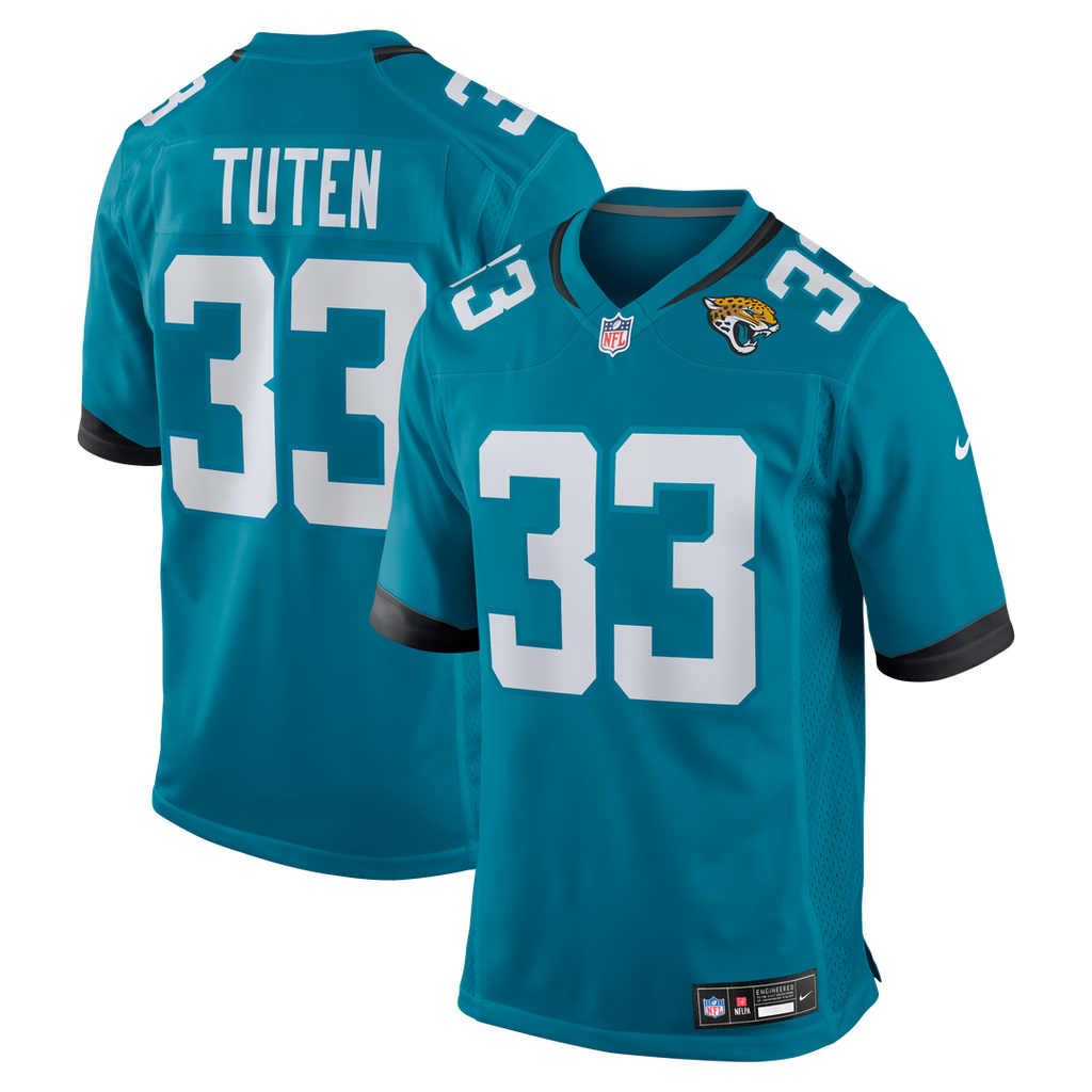 Bhayshul Tuten Jacksonville Jaguars Nike Team Game Jersey -  Teal