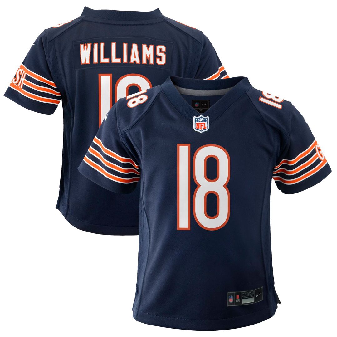 Caleb Williams Chicago Bears Nike Youth Game Jersey - Orange