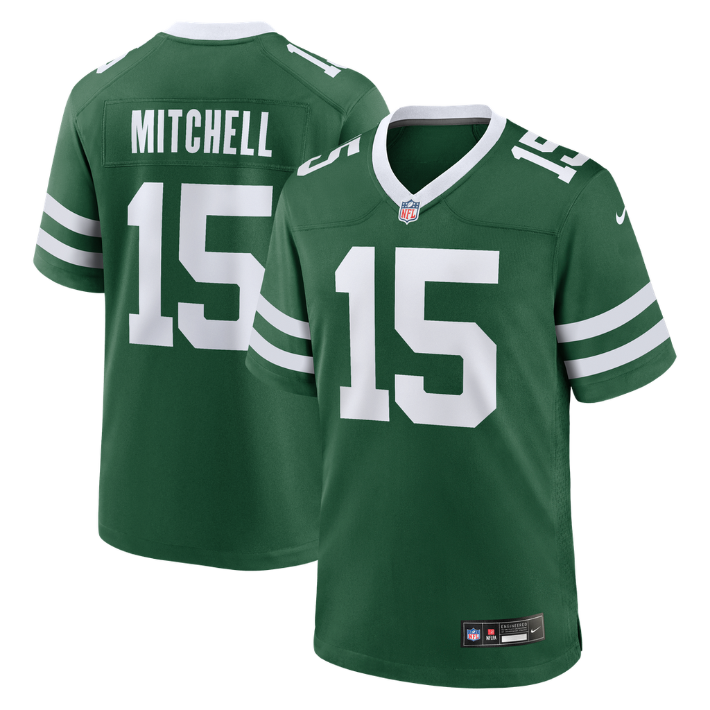 Adonai Mitchell New York Jets Nike Team  Game Jersey - Legacy Green
