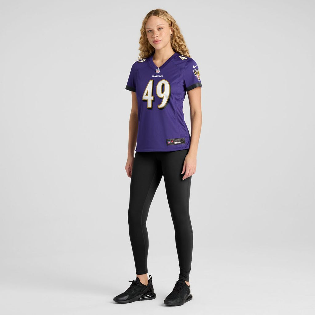 Jay Higgins IV Baltimore Ravens Nike Women's Team Game Jersey -  Purple