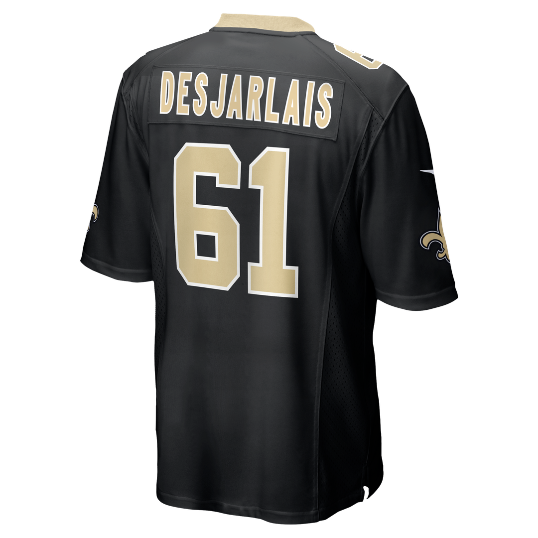 Drew Desjarlais New Orleans Saints Nike Game Player Jersey - Black