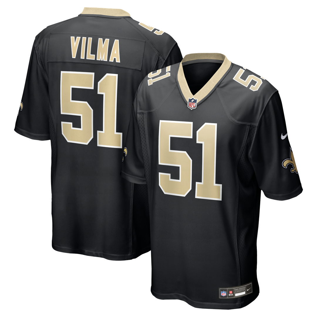 Jonathan Vilma New Orleans Saints Nike Game Retired Player Jersey - Black