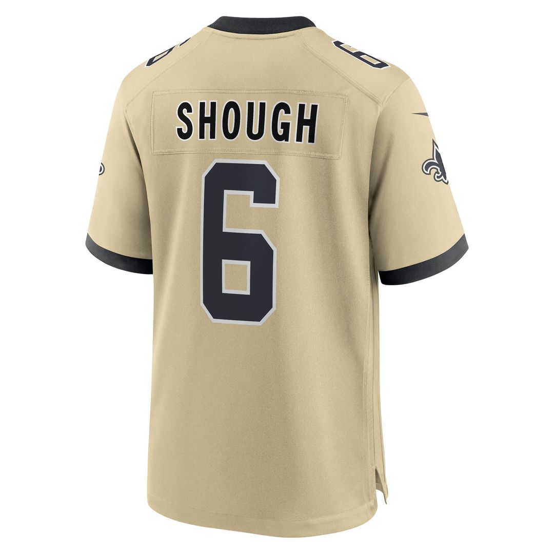Tyler Shough New Orleans Saints Nike Game Jersey - Black