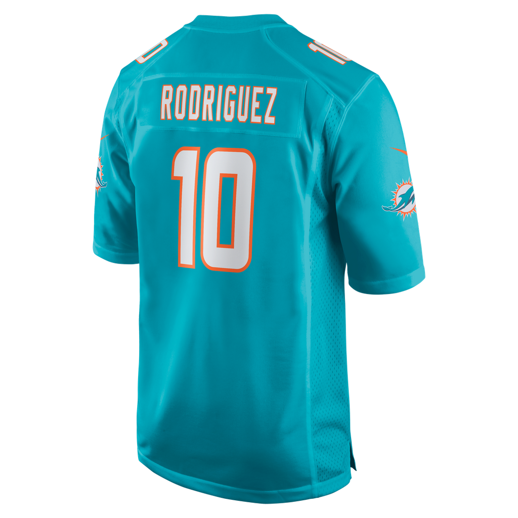 Jacob Rodriguez Miami Dolphins Nike Game Jersey - Aqua
