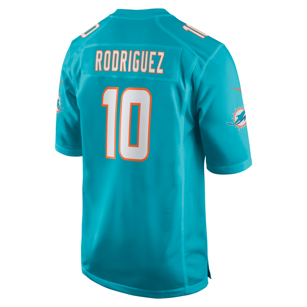 Jacob Rodriguez Miami Dolphins Nike Game Jersey - Aqua