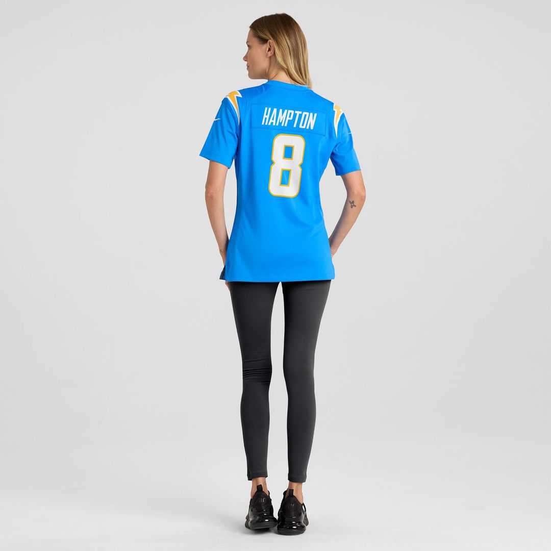Omarion Hampton Los Angeles Chargers Nike Women's Team Game Jersey -  Powder Blue