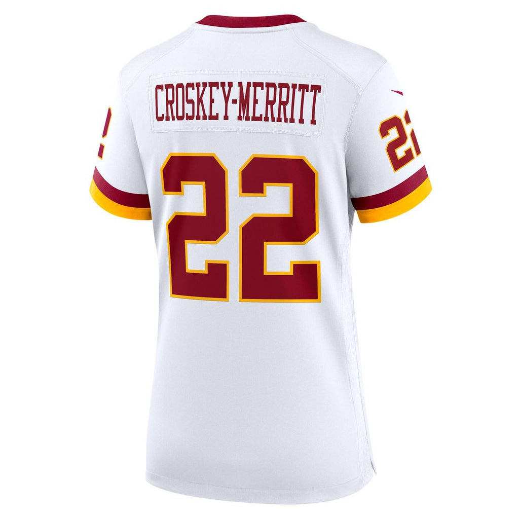 Jacory Croskey-Merritt Washington Commanders Nike Women's Hail Raiser Alternate Game Jersey - Black