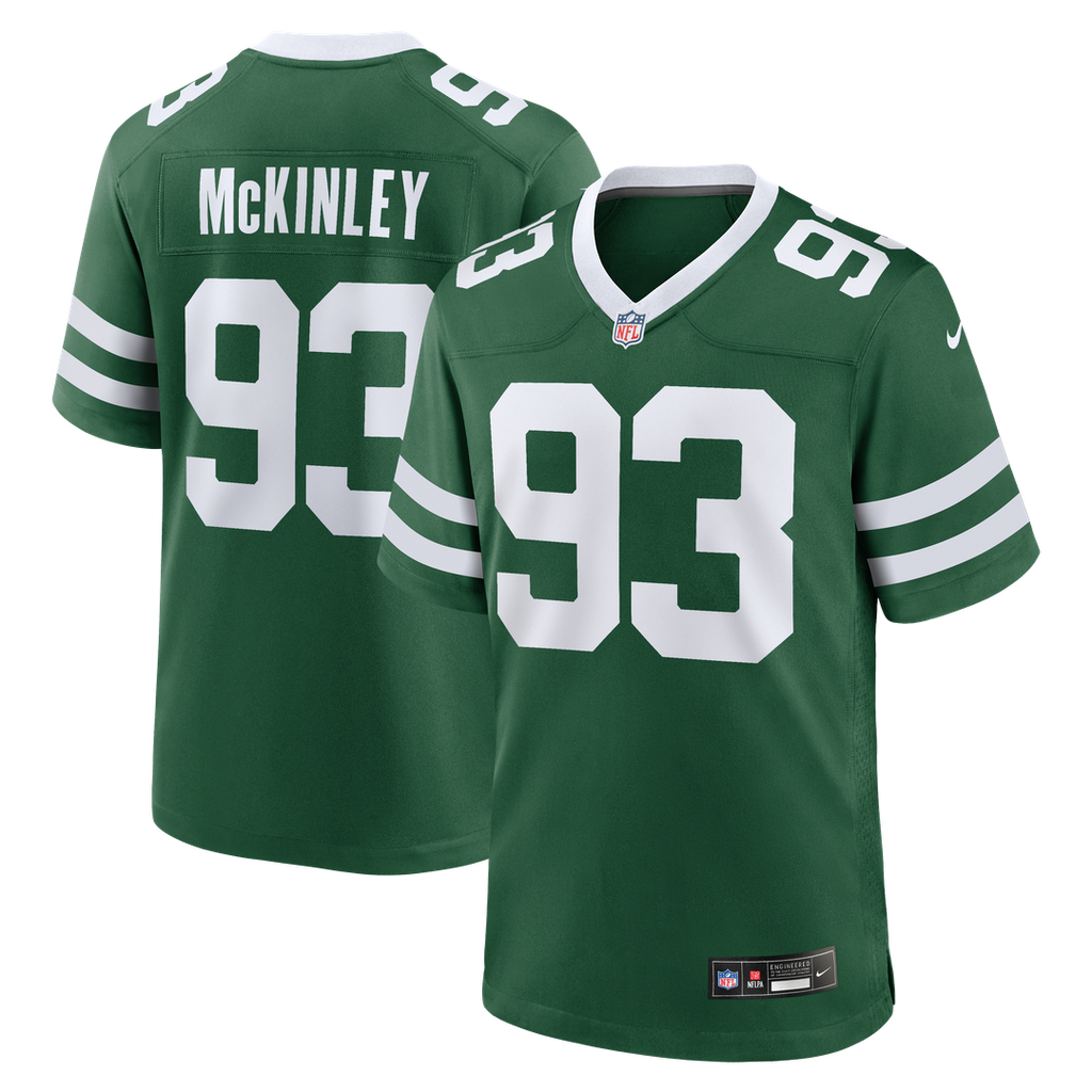 Takk McKinley New York Jets Nike Team Game Jersey - Legacy Green