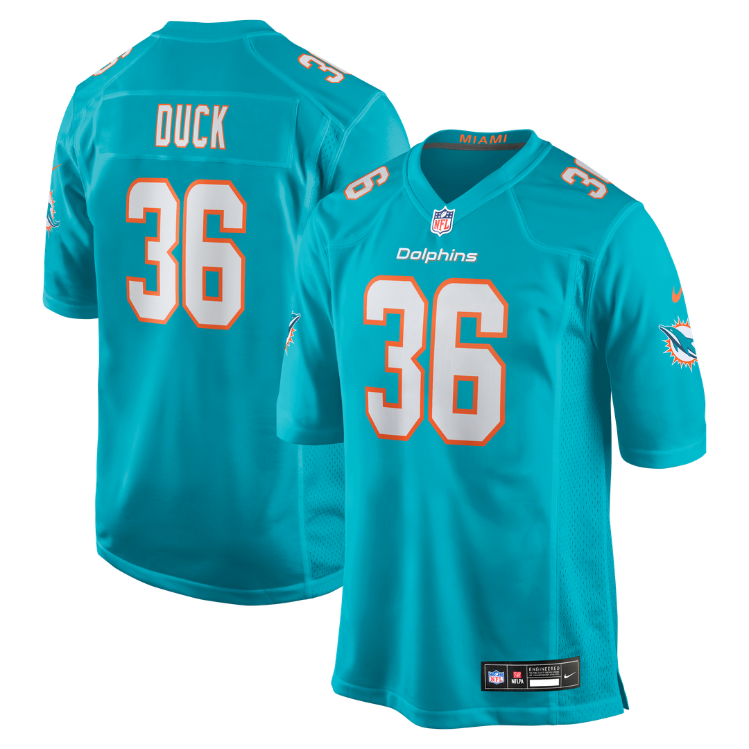 Storm Duck Miami Dolphins Nike  Game Jersey -  Aqua