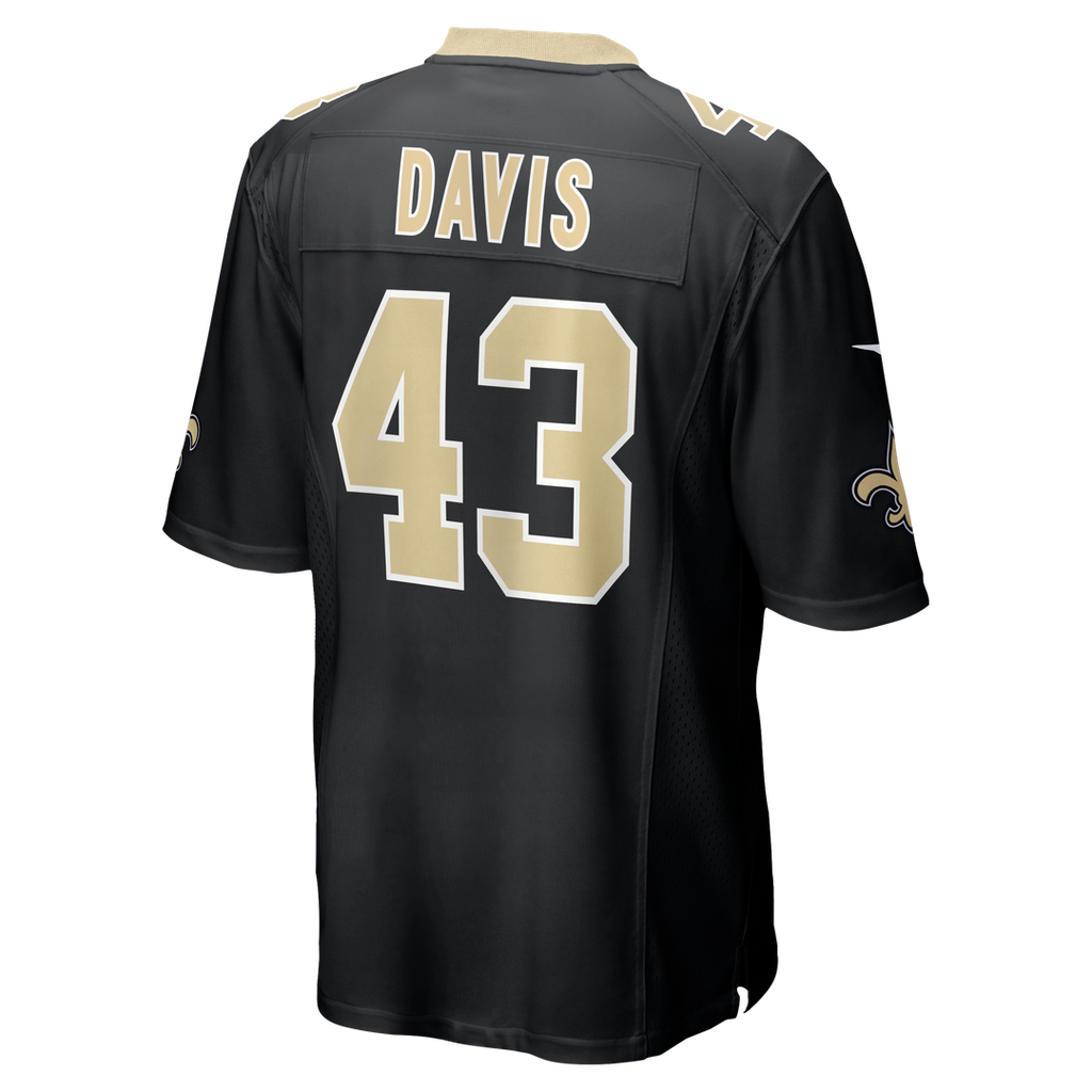 Michael Davis New Orleans Saints Nike Team Game Jersey -  Black