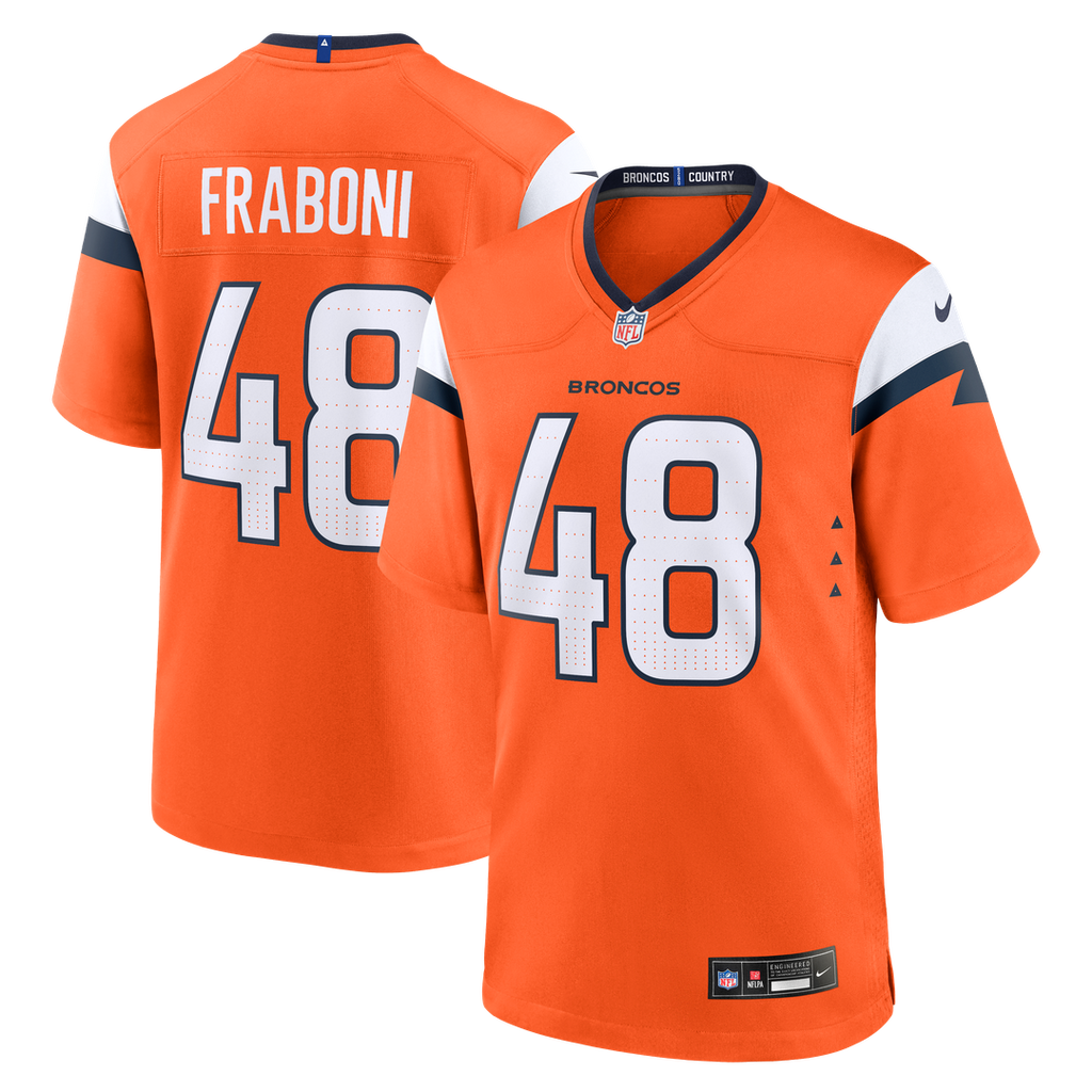 Mitchell Fraboni Denver Broncos Nike Team Game Jersey -  Orange