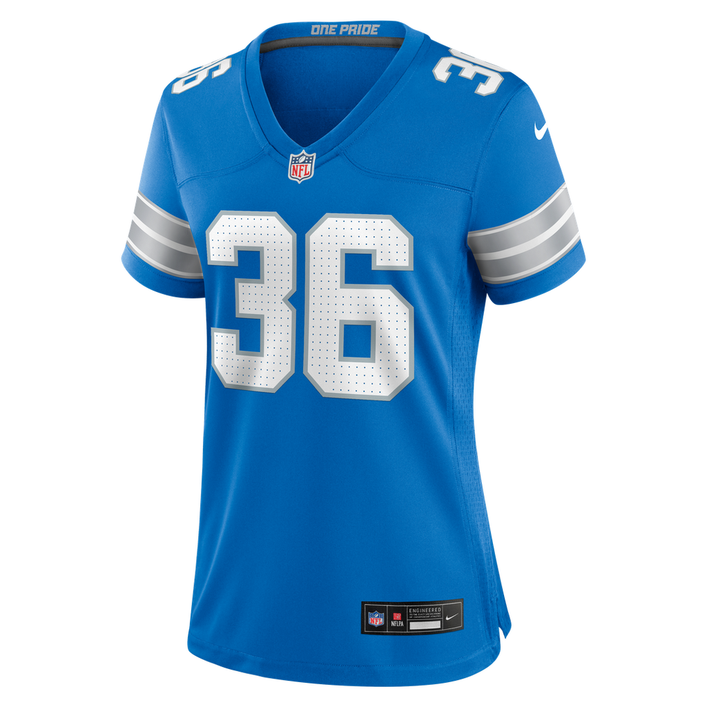 Chuck Clark Detroit Lions Nike Women's Team Game Jersey -  Blue