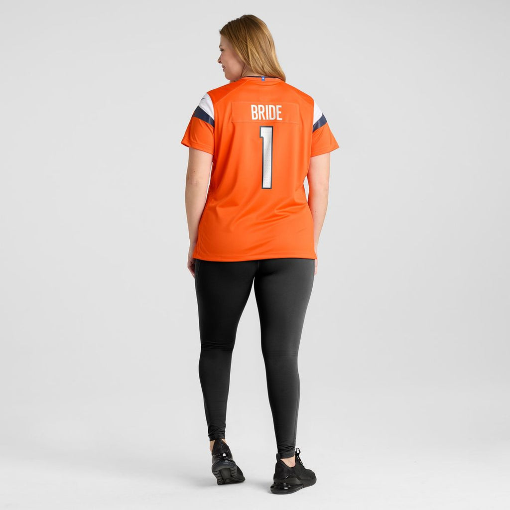Number 1 Bride Denver Broncos Nike Women's Game Jersey - Orange