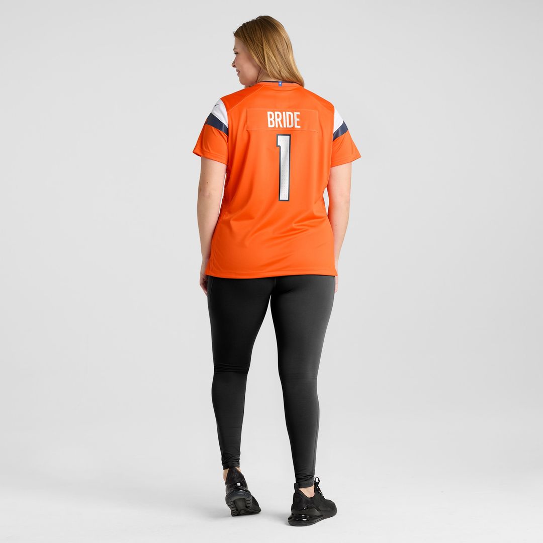 Number 1 Bride Denver Broncos Nike Women's Game Jersey - Orange
