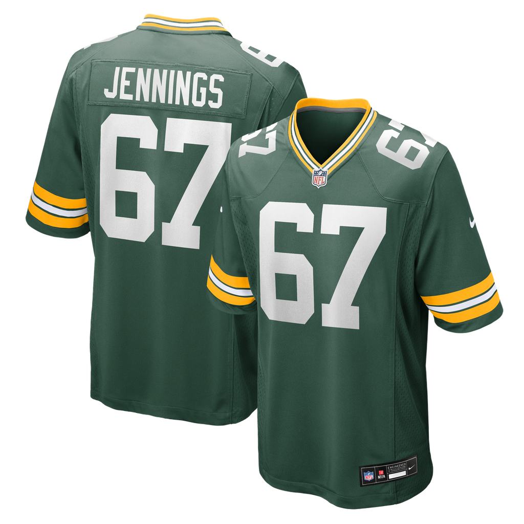 Donovan Jennings Green Bay Packers Nike Team Game Jersey -  Green