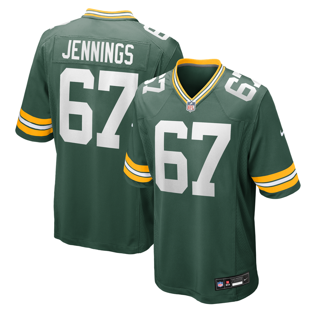 Donovan Jennings Green Bay Packers Nike Team Game Jersey -  Green