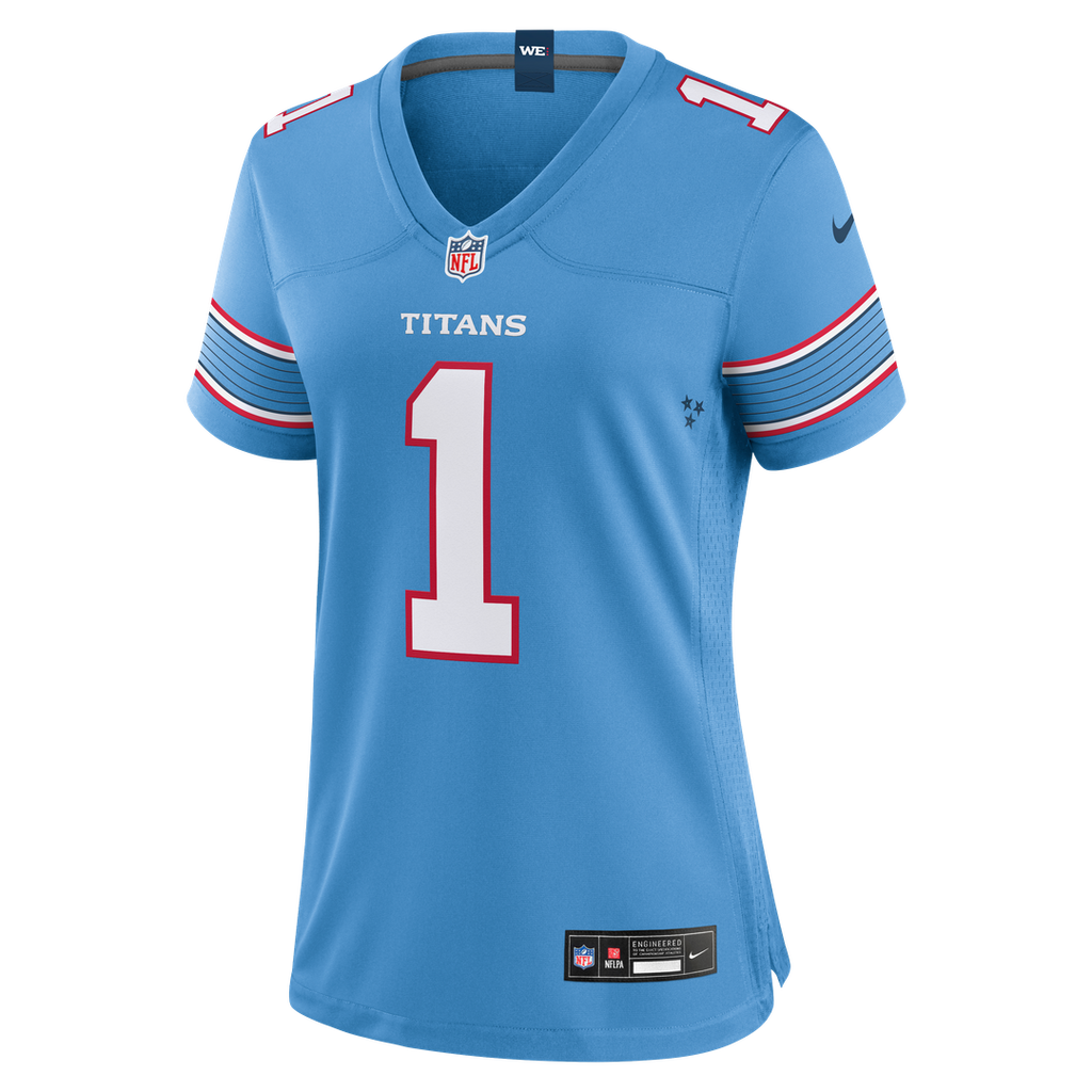 Cameron Ward Tennessee Titans Nike Women's Game Jersey - Light Blue
