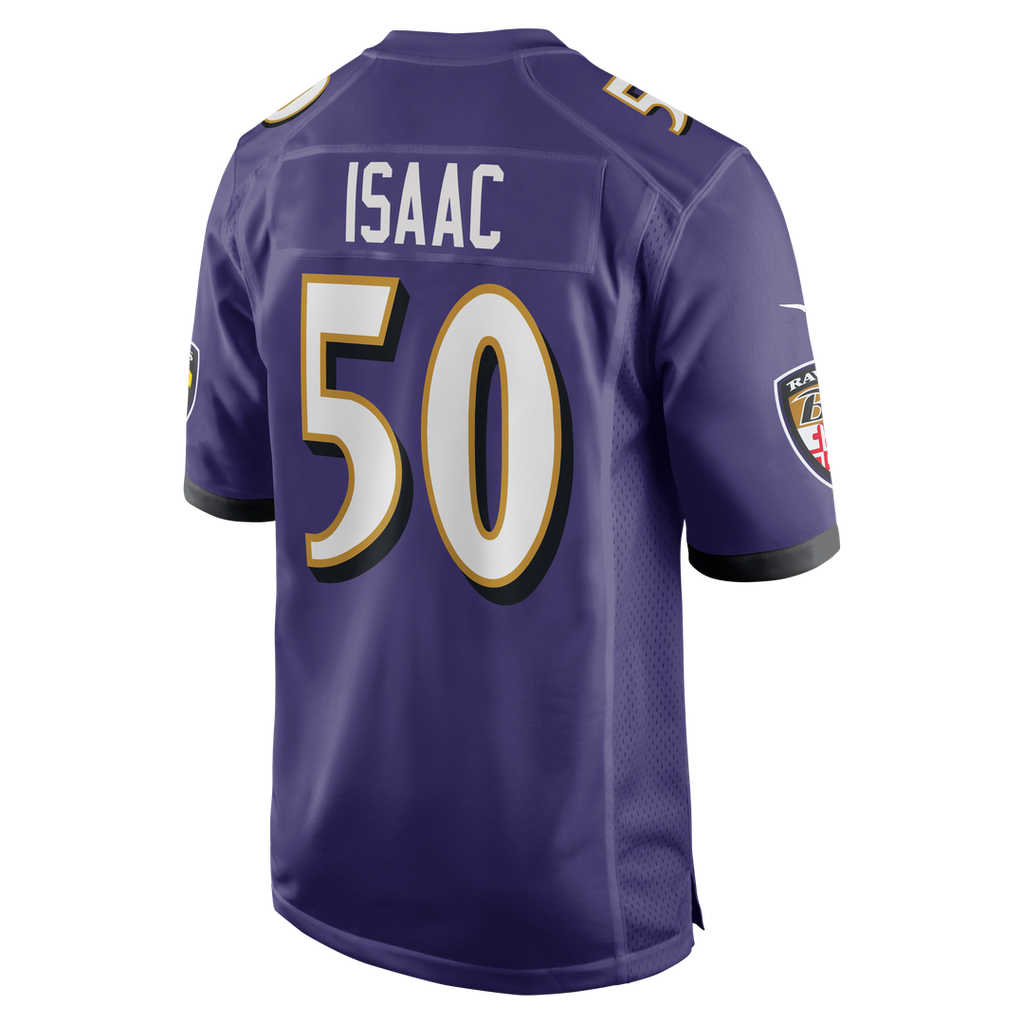 Adisa Isaac Baltimore Ravens Nike Team Game Jersey -  Purple