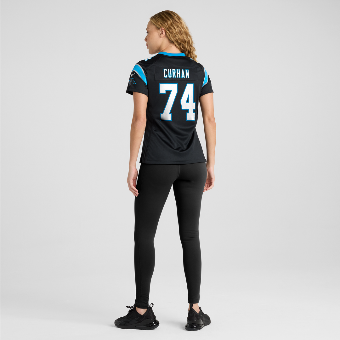 Jake Curhan Carolina Panthers Nike Women's Team Game Jersey -  Black