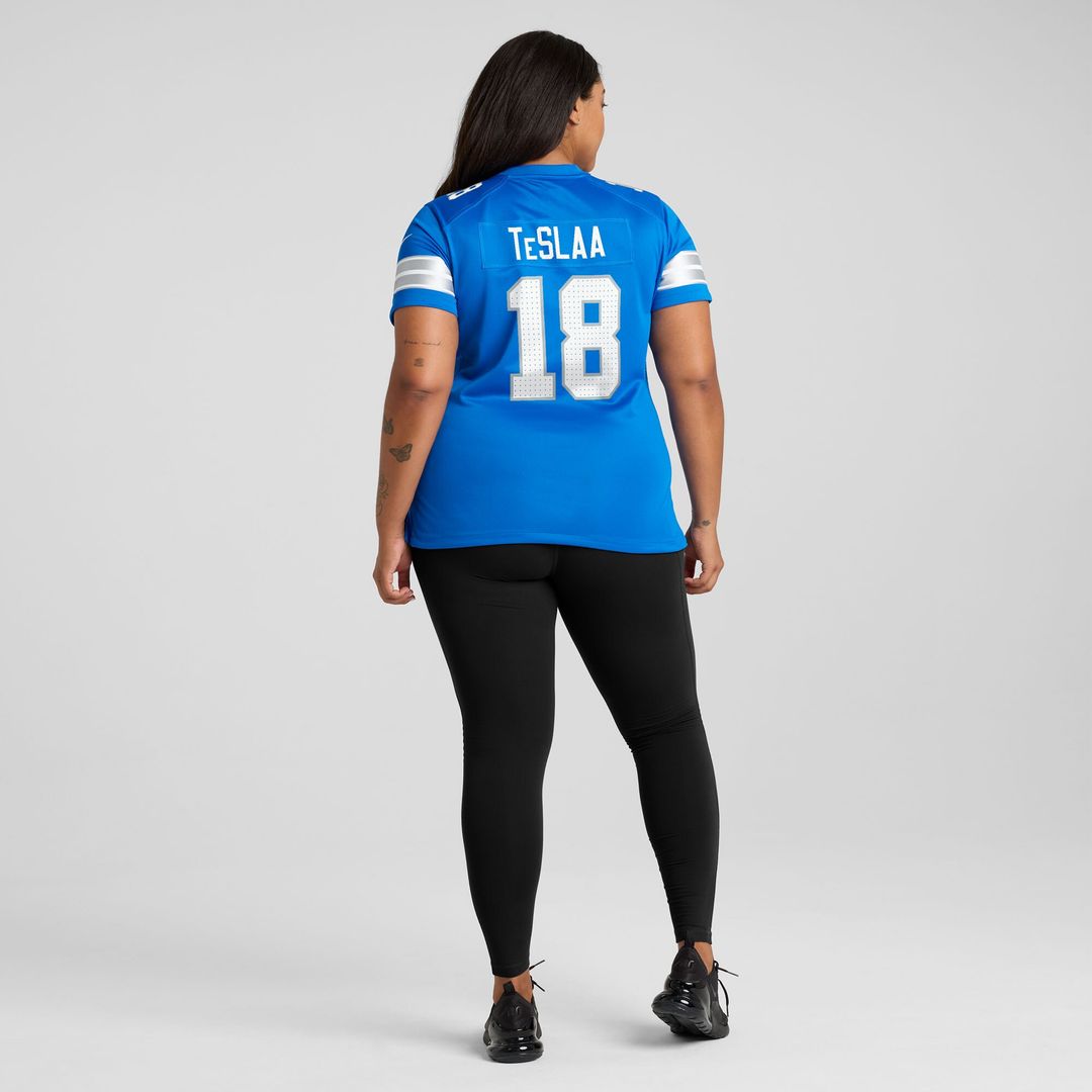 Isaac TeSlaa Detroit Lions Nike Women's Game Player Jersey - Blue