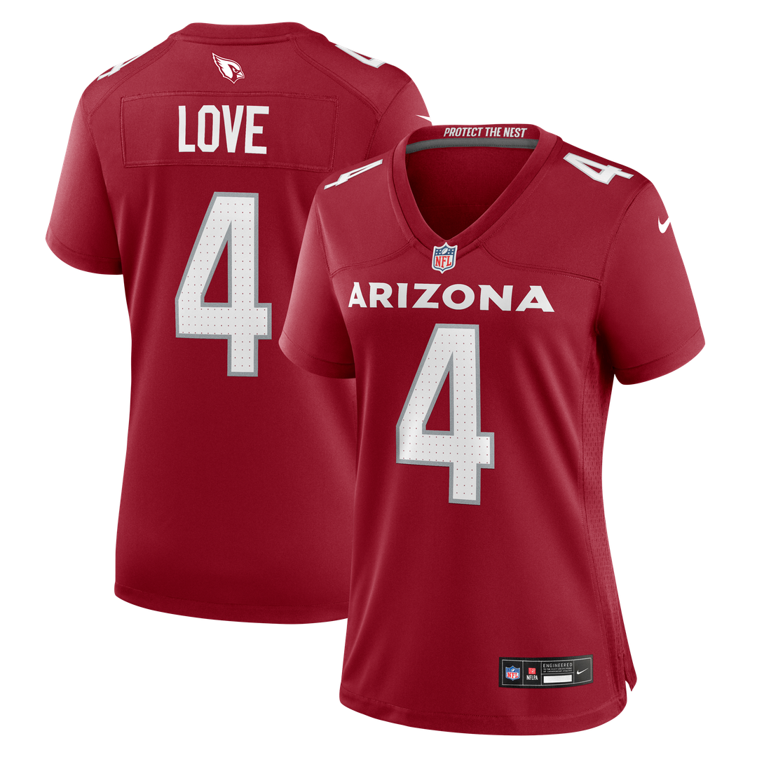Jeremiyah Love Arizona Cardinals Nike Women's Game Jersey - White
