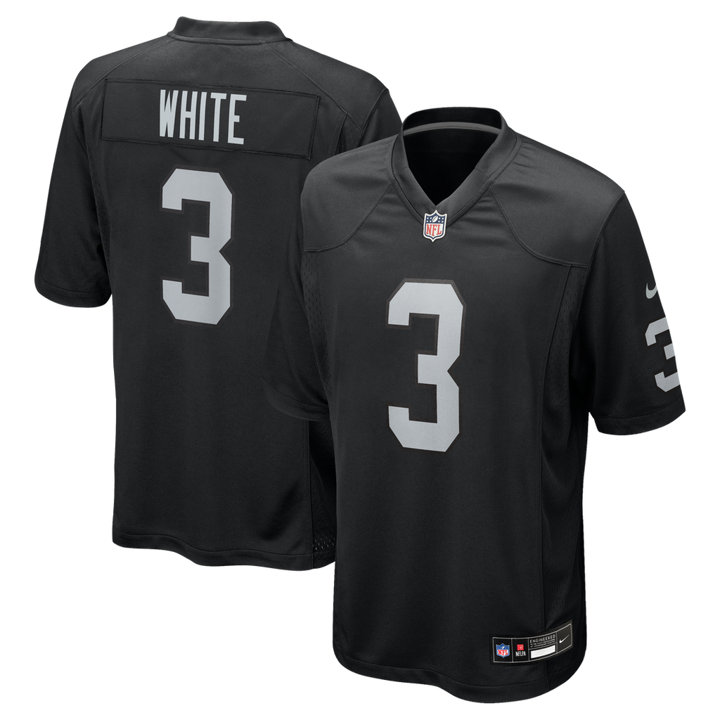 Zamir White Las Vegas Raiders Nike Team Game Jersey -  Black