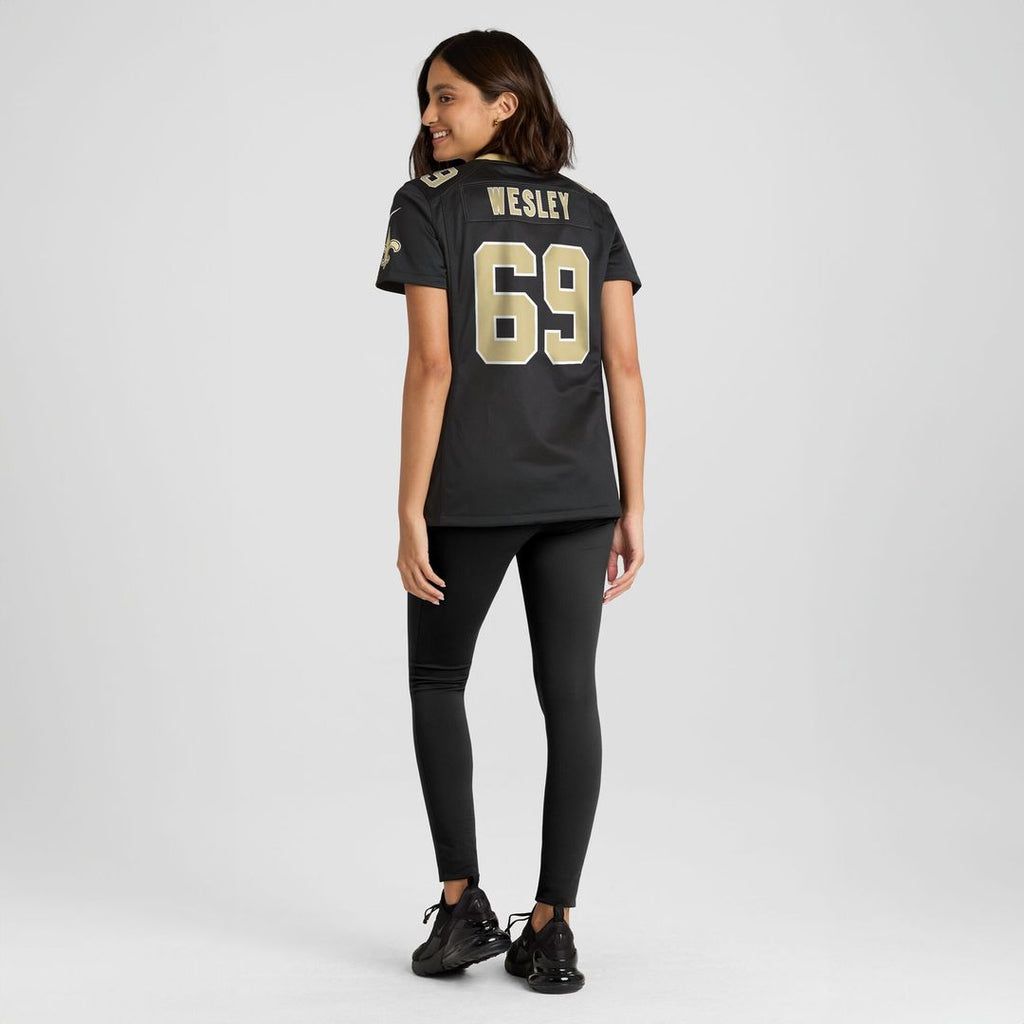 Barry Wesley New Orleans Saints Nike Women's Team Game Jersey -  Black