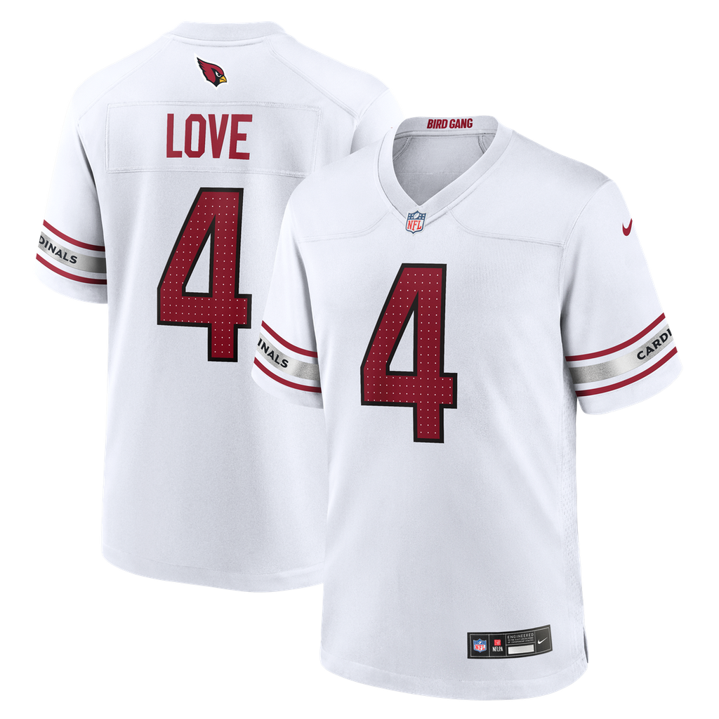 Jeremiyah Love Arizona Cardinals Nike Game Player Jersey - White