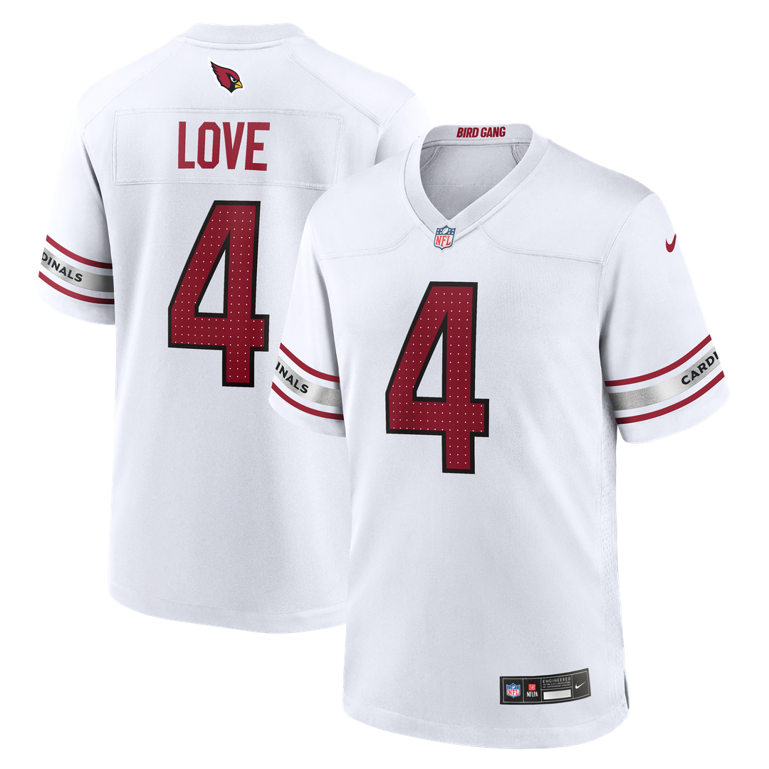 Jeremiyah Love Arizona Cardinals Nike Game Player Jersey - White